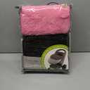Tadpoles Quilted Stroller & Car Seat Cover - Black & Pink | 27" x 20" x 2" | Made of 100% Super Soft Microfiber Polyester | Warm, Gentle & Durable | Ideal for Use as a Stroller Cover & Car Seat Cover (Light Grey)