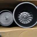 DEDU Bed Risers 6 Inch Heavy Duty 9 Pack, Furniture Risers with Caster Pads Supports Up to 6600 Lbs, Round Couch Risers for Sofas, Couch, Desk or Chair (Black)