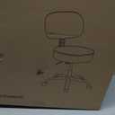 Amazon Basics Multi-Purpose Drafting Spa Bar Stool with Back Support, Upholstered, and Wheels, Black, 22.72"D x 22.72"W x 37.8"H