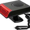 12V 150W Car Heaters, Portable Electronic Auto Fan Heater 2 in 1 Heating & Cooling Function Fast Heating Car Defrost Defogger Auto Heater Fan Plug (Red & Black)