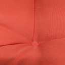 Blazing Needles Solid Twill U-Shaped Tufted Chair Cushions (Set of 2), 16", Tangerine Dream