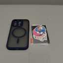 TOCOL Magnetic for iPhone 15 Pro Case, Upgraded Full Camera Protection, Compatible with Magsafe, Drop Protection, Translucent Matte Back Phone Cover 6.1-Inch (Dark Blue)