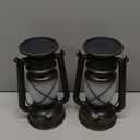 Solar Lantern Outdoor Hanging Solar Lights Dancing Flame Led Waterproof Camping Lamps, Landscape Decor for Table Patio Garden Yard Pathway Porch 2 Pack