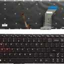 Laptop Replacement US Layout Backlit Keyboard for Lenovo IdeaPad Y700 Y700-15ISK Y700-17ISK Y700-15ACZ, Black