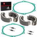4x Brake Shoe Set w/Springs & Gasket For John Deere 750 770 790 Tractor Replaces OEM M805735 CH15072