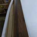 2-Tier Washer Dryer Countertop with 2.75" H Edge Rails, 54" W x 27.55" D Laundry Countertop for Folding Clothes, Washer and Dryer Topper with Non-Slip Pad (Dark Walnut)