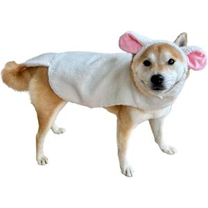 ComfyCamper Sheep Dog Costume - Lamb Shepherd Farm Animal Large XXL Cosplay Halloween Costumes Christmas, XL (Cream)