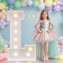 JoyMuse Marquee Letters 3 Feet Tall, Light Up Letters 3FT with Lights, Large Letters for Party, Letter L Light Up Letters for Baby Shower Wedding Proposal Graduation Birthday Decorations