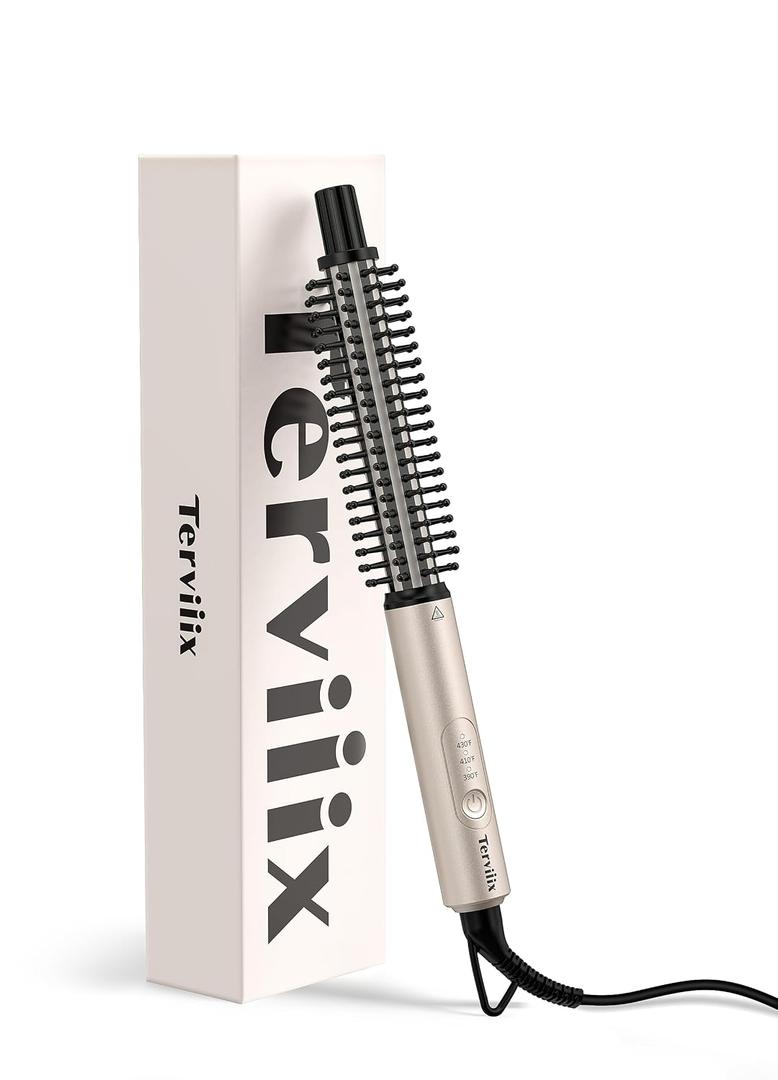 Terviiix Thermal Brush for Short Hair, 3/4 Inch Ceramic Curling Brush
