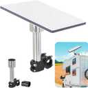 Starlink Mini Pole Clamp Mount Kit, Starlink Mini Rv Ladder & Roof Rack & Pole Clamp Mount Compatible with Pipe Range 0.9-1.3", Compatible Starlink Mini New and Old Version Pipe Adapter