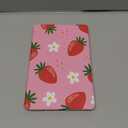 for Samsung Galaxy Tab A7 Lite Case 8.7 Inch Folio Cover with Pencil Holder Women Cute Girls Kids Girly Strawberry Kawaii Pretty Unique Design Rotating Stand for Samsung Tablet A7 Lite Cases