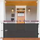 76" Retractable Baby Gates Extra Wide, Mesh Long Dog Gate for Wide Openings, Indoor Outdoor Stair Gate for Doorways Hallways Deck Porch, Child Pet Safety Essentials for Home, Black