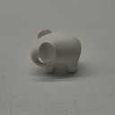 Modern Simple Ceramic White Elephant Living Room Home Office Decoration (Small White Elephant)