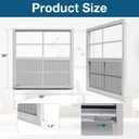 Yuzzy Shed Windows 2 Pack, Chicken Coop Windows 36" x 36" with Tempered Glass and Fiberglass Screen, Flush Mounted Small Window for Shed, Barns, Playhouse, Household, Garage (White)