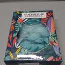 No Heat Overnight Curl Headband, 70" Soft Ribbon Wrap for Long Hair, 9 Pack Hair Curling Rods Set - Blue Green