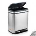 Kitchen Trash Can with Lid, 13 Gal Stainless Steel Pedal Garbage Can
50L Fingerprint Pedal Trash Can with Removable Inner Bucket and Lid Soft Close, Rubbish Bin for Home Office, Black