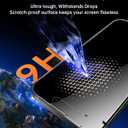 UNBREAKcable 2PCS Screen Protector for iPhone 16 Pro - 1 Privacy Tempered Glass+1 Clear Glass Double Shatterproof [Installation Frame] [9H Hardness] [Case Friendly] Anti-Scratch for iPhone 6.3 inch