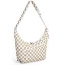 Neverwhy Crossbody Sling Bag for Women - Crescent Cross Body Hobo Bags Waterproof Travel Shoulder Tote Hand Bags, Khaki