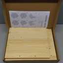 Squirrel House, Squirrel Box, Squirrel Houses for Outside, Squirrel Boxes with Front Feeder, Nesting Box, Wooden Houses with Predator Guard Design for Squirrels, Chipmunk and Small Animals
