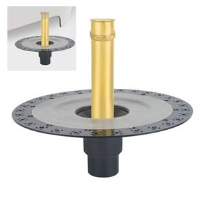 Uni-Green Freestanding Bathtub Drain Rough-in Kit with Tail Pipe Brass - Freestanding Tub Drain - Easy Freestanding Bathtub Drain Mounting Kit with 12" Flange ABS Base