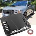 Universal Hood Air Vent,Car Hood Vents,Hood Vents for Trucks, Universal Hood Scoop for Cars,Suit for Colorado, Dodge Ram 1500 2500 3500,GMC Sierra(Carbon Fiber Pattern), 20 x 18.5 inches