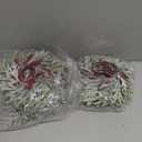 6 Pcs Christmas Candle Rings Wreaths Artificial Red Berries Snowy Pine Candle Rings Holder for Christmas Wedding Home Table Centerpiece