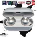 Technics Reference Class Hi-Fi Wireless Earbuds, Dolby Atmos with Head Tracking, Adaptive Noise Cancelling, 3 Device Multipoint, 10-hr Battery, Wireless Charging, Improved Fit - EAH-AZ100-S (Silver)