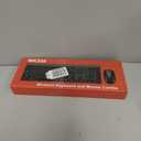 Wireless Keyboard and Mouse Combo, Full Size Keyboard and Mouse, Long Battery Life, Optical Mouse, 2.4G Lag-Free Cordless Mice Keyboard Set Ultra Slim Design for Computer, Laptop, PC, Mac, Windows (Gray Black)