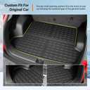 powoq Fuel&Hybrid Trunk Mat Compatible with 2023-2026 Kia Sportage Cargo Mat All Weather Trunk Liner (Not Fit PHEV) Replacement for 2023 2024 2025 2026 Kia Sportage Accessories (Trunk Mat)