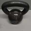 Amazon Basics Cast Iron Kettlebell for Strength Training, Textured Wide Handle, Black, Weight: 35 Pounds