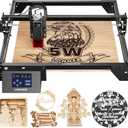 LONGER Laser Engraver Ray5 5W Higher Accuracy DIY Laser Engraving Machine with 3.5" Touch Screen,Offline Usage Laser Cutter,400x400mm,0.08mm Laser Spot, CNC Laser Cutter for Wood Metal Acrylic Glass