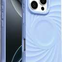 ORNARTO Vortuxe for iPhone 16 Pro Case 6.3" | 2X MIL-STD Drop Protection | Compatible with MagSafe | Sleek Aesthetic Liquid Silicone Phone Cover - Sky Whisper