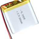 104245 3.7V Lipo Battery 2000mAh 104245 Rechargeable Lithium Polymer Battery Pack with JST PH2.0mm Connector for Electronic Device