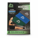 RBX Flat Latex Free Resistance Bands 3 Levels 3 Pack