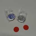 2 Pieces Stick on Dashboard Car Clock Mini Tiny Small Luminous Disposable Car Vent Clocks Watch for Dashboard Boat Bike Home (Black, Blue)