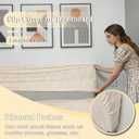Stretch Headboard Cover Queen/King with 2 Side Pockets, Headboard Slipcover Removable & Washable, Elastic Dustproof Slip Cover for Bed Head Dcor Protector