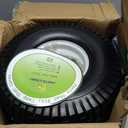 Parts Camp 15x6.00-6nhs Lawn Mower Tires and Wheels with 3/4" Bushing and 3" Centered Hub, Rubber Pneumatic Tire for Husqvarna Craftsman Riding Mowers (2 Packs)
