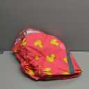 HDE Dog Raincoat Poncho Double Layer Zip Rain Jacket with Removable Hood, Leash Hole for Small to 3XL Dogs and Puppies Ducks Pink - 2XL (XX-Large)