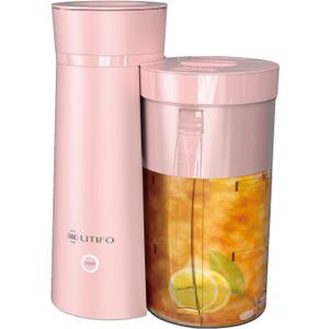 LITIFO Iced Tea Maker and Iced Coffee Maker Brewing System with 2-quart Pitcher, Perfect For Fruit Infused Tea, Lemonade, Flavored Water (Pink)