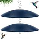 19.25-Inch Extra Large Squirrel Baffle,Hummingbird Feeder Shade Dome Cover, Bird Feeder Rain Guard, Hanging Squirrel Proof for Shepherd's Hook Outdoors (Blue) 2 Pack