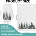 Christmas Tree Hand Towels for Bathroom, Kitchen Dish Towels, Winter Decor, 16x24 Inch