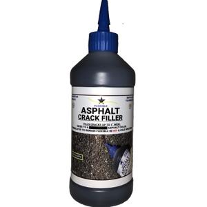 Bluestar Flexible Asphalt Crack Filler, DIY - No Special Tools Needed, Fill Cracks in Asphalt Driveways and Parking Lots. 16 fl. oz. Bottle.