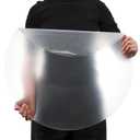 Pushglossy Large Round Acrylic Sheet Clear Acrylic Circle Board Transparent Circle Blank Plastic Disc for Table Top Backdrop DIY Cake Disks Crafts(1/4" X 24")