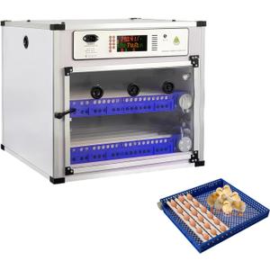 136 Eggs Incubator ，Automatic Incubator for Hatching Eggs, with Automatic Egg Turning and Temperature Humidity Control, Poultry Hatching Incubator for Chicken Duck Goose Quail Bird