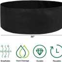 Feitore 2 Pack 100 Gallon Fabric Raised Garden Planting Beds, Heavy Duty Round Plant Grow Bags Breathable Non-Woven Planting Container for Vegetables Flower Herbs and Plants, Gardening Outdoor