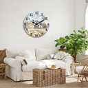 XFM Farmhouse Decorative Wall Clock Silent 20 Inch Rustic Barn