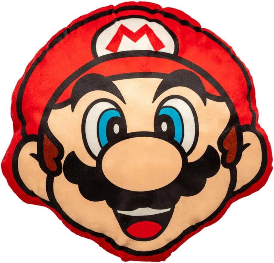 Nintendo Super Mario Gaming Bedding Super Soft Plush Decorative Pillow, One Size