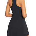 baleaf Womens Golf Dress Sleeveless Tennis Dresses with Built in Shorts Pockets Racerback Workout Athletic (Black, Large)