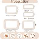5PCS Diaper Bag Organizer Pouch Set, Clear Organizer Bags, TSA Approved Toiletry Bag, Clear Waterproof Cosmetic Bags with Zipper, Purse Organizer Pouches, Travel Organizer Bags for Woman and Kids