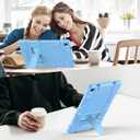 Azzsy Case for Samsung Galaxy Tab A11+/A9+ Plus 11 Inch 2026/2024, Heavy Duty Shockproof Rugged High Impact Protective Case, Sky Blue